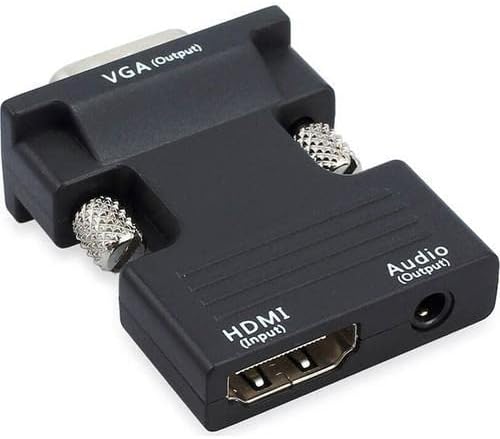 Plus PX-1245S HDMI to VGA + Ses Çevirici (VGA in Projeksiyon veya Monitöre Takılır)