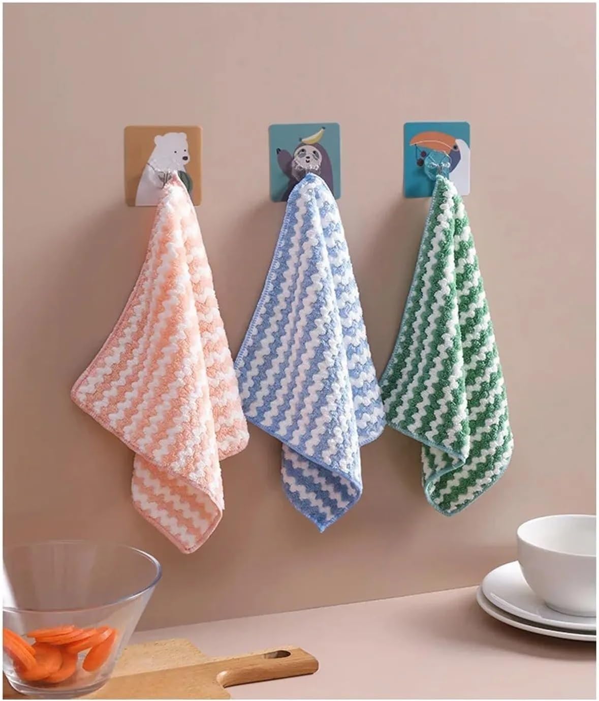 Yumuşak Dokulu Temizlik Bezleri, 30x30 cm, 3'lü Set, Leke Tutmaz, Koku Yapmaz