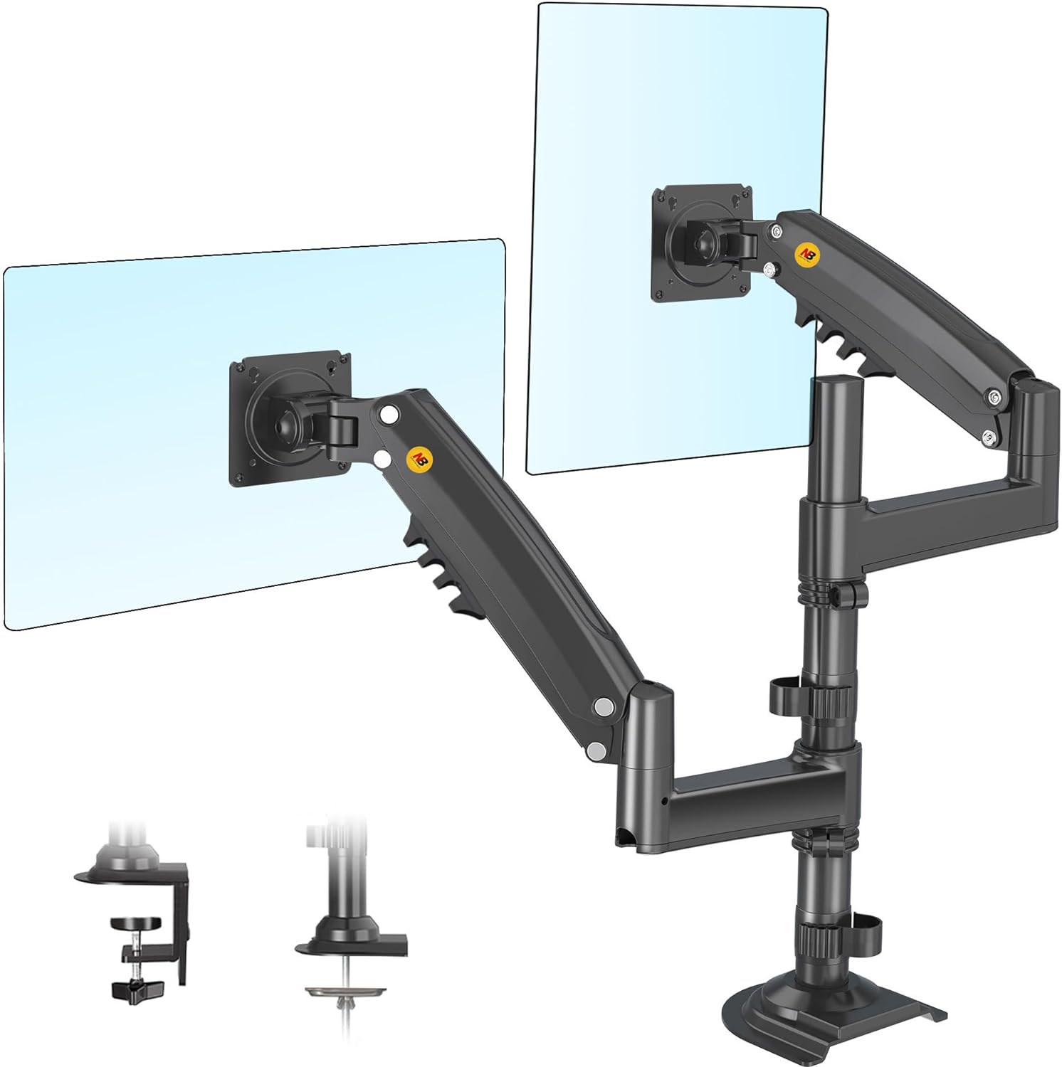 North  Nb H180 17-27" Çift Kol 2-9 kg Amortisörlü Monitör Standı