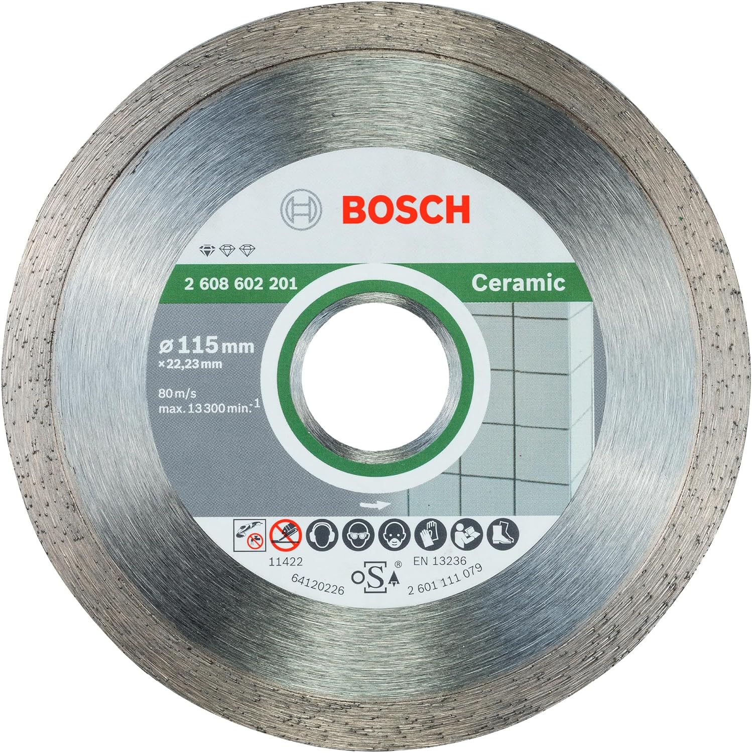 Professional Accessories Elmas Kesme ve Delme Aksesuarları, Disk, Gri, 115x22.23x1.6x7 mm, 1 Adet