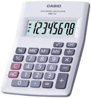 Mw-5V-We-W-Dp Casio Pratik Hesap Makinesi, Beyaz