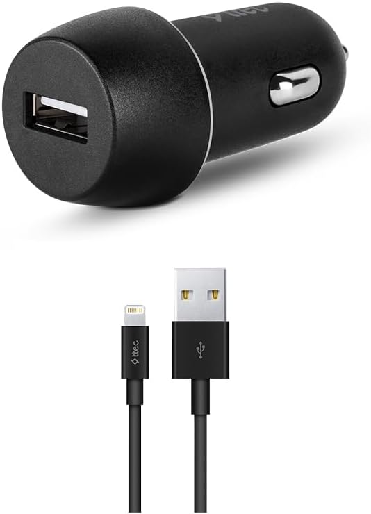 SmartCharger 2.1A Araç Şarj Aleti + Lightning Kablo Siyah