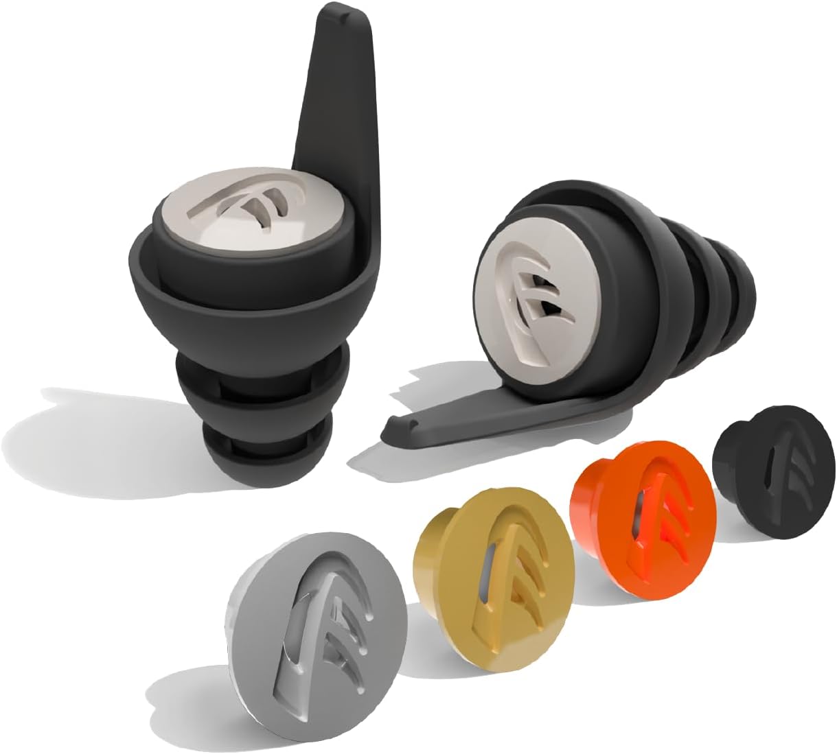 ear filter -15 dB/-20 dB/-25 dB/Peak Noise Kulak Tıkaçları Yüzme, Uçuş, Ofis, Konserler, Motosiklet, Uyku, Yüksek Ses, Atıcılık Için Yeniden Kullanılabilir Yüksek Konfor 4 Boy Patentli Filtre