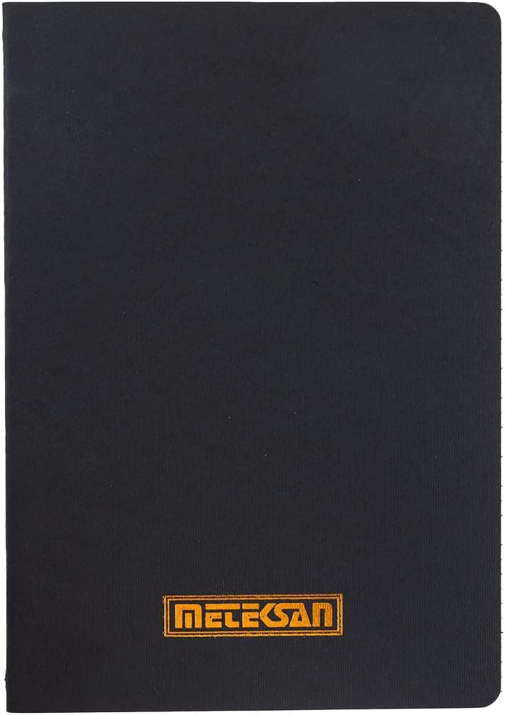 Notes 17x24 cm Karton Kapaklı İplik Dikişli Defter, 32 Yaprak, Düz, Siyah