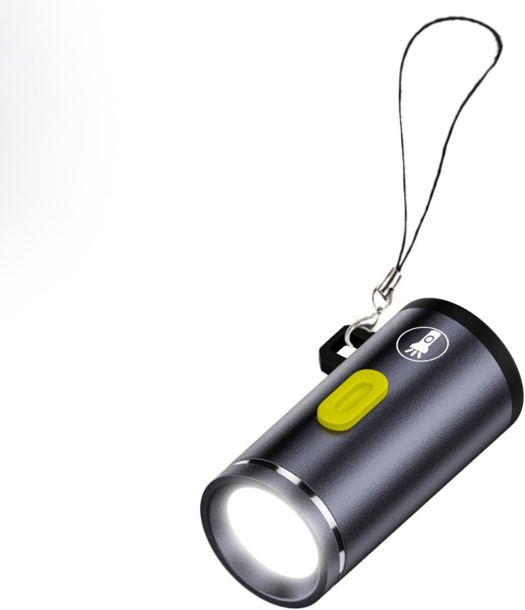 Light Type C Çıkışlı Mini Fener 230 Lümen Siyah OTGFS