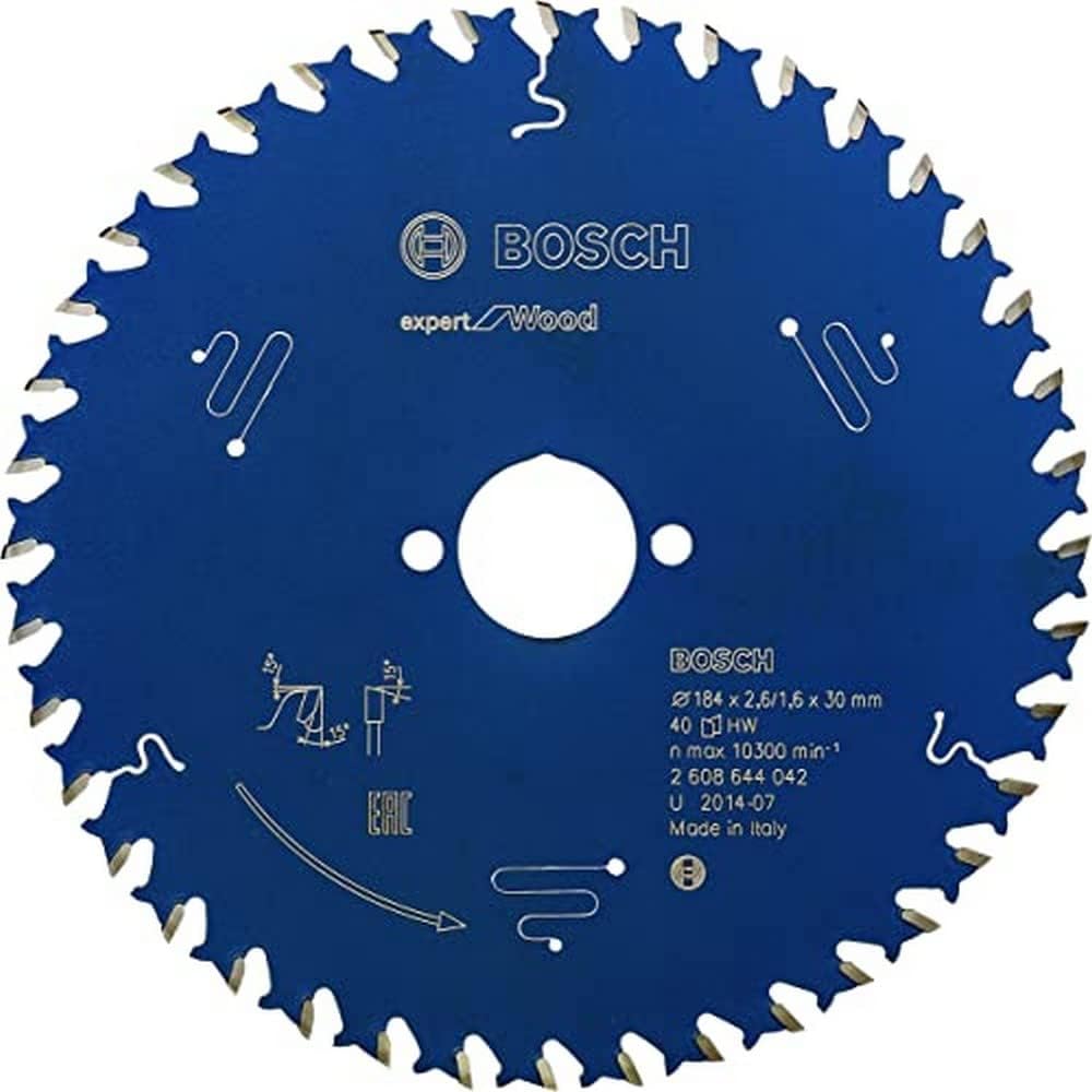 dairesel testere bıçağı Expert için ahşap, 184 x 30 x 2,6 mm, diş sayısı 40, 1 adet, 2608644042