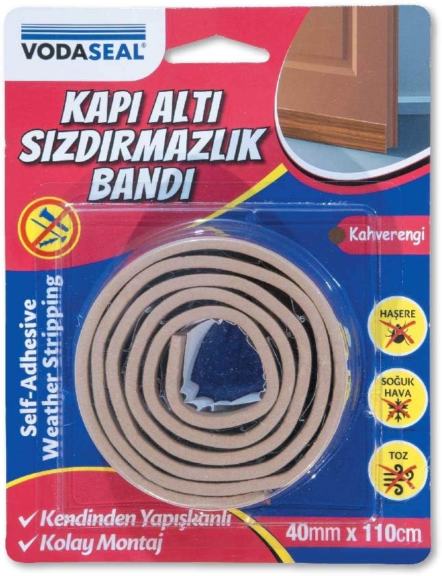 Kapı Altı Sızdırmaz Bant, Kahverengi, 40mmx110cm