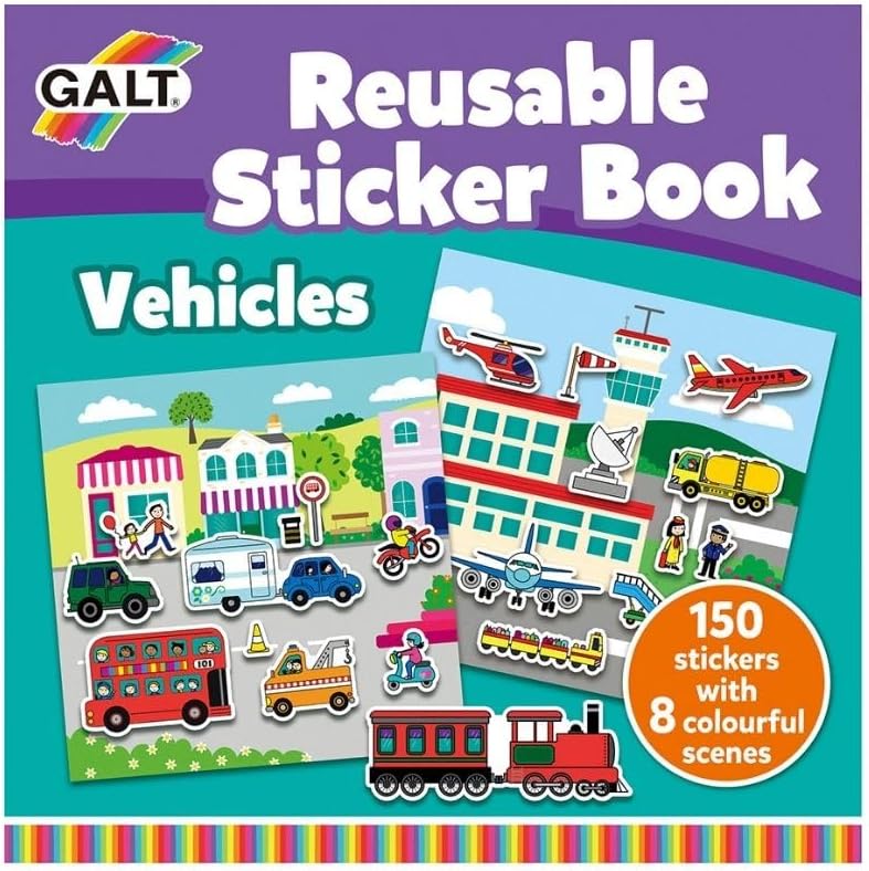 Reusable Sticker Book - Vehicles