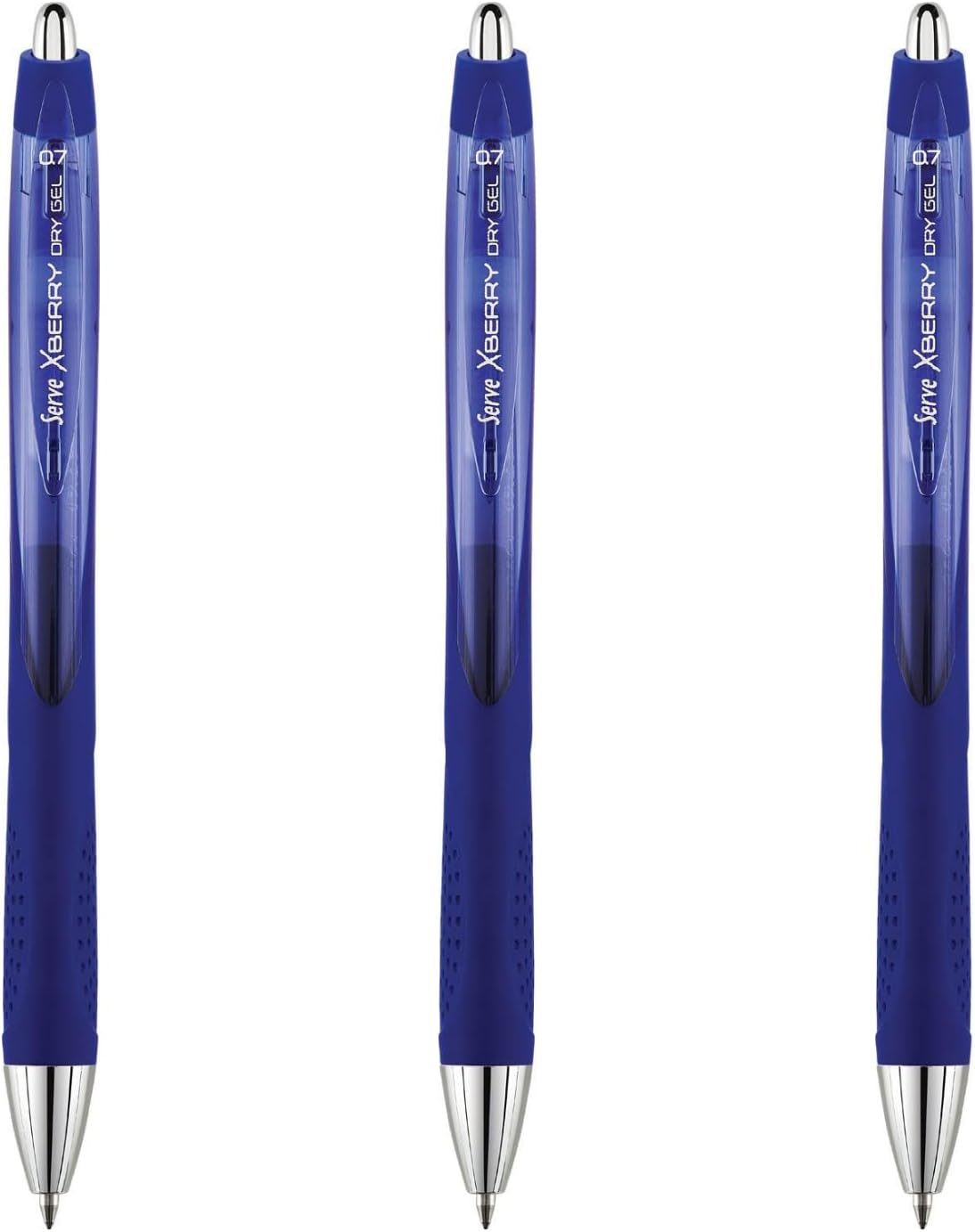 XBERRY JEL KALEM 07MM YUVARLAK UC K.MAVI 03 3LU SET