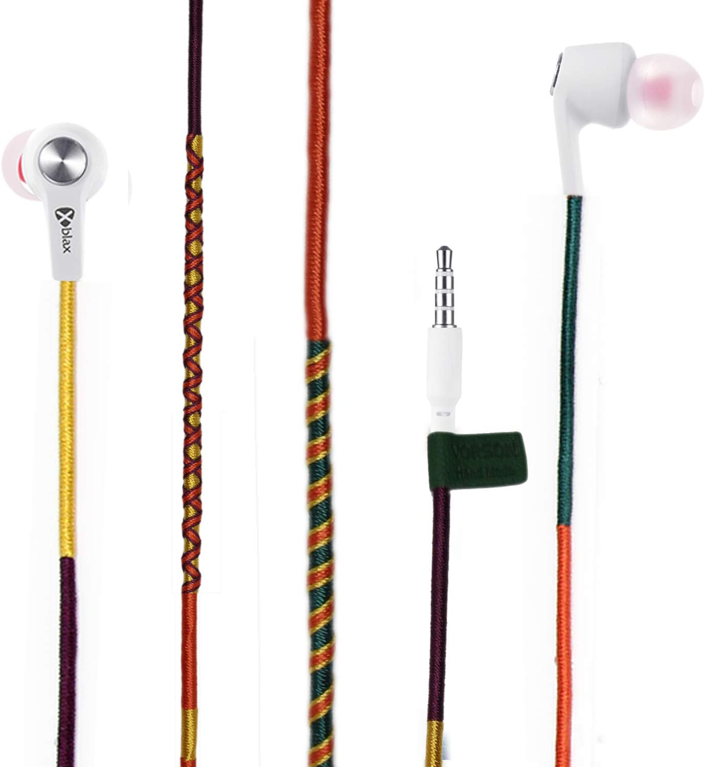 Handmade Cautleya 3.5Mm El Yapımı Kablolu Kulakiçi Stereo Kulaklık, Siyah