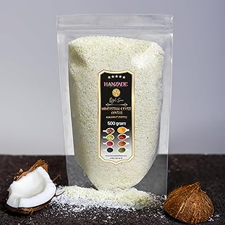 Bitkisel Hindistan Cevizi İri Taneli Rende 500 Gr - Yağı Alınmamış Tam Yağlı