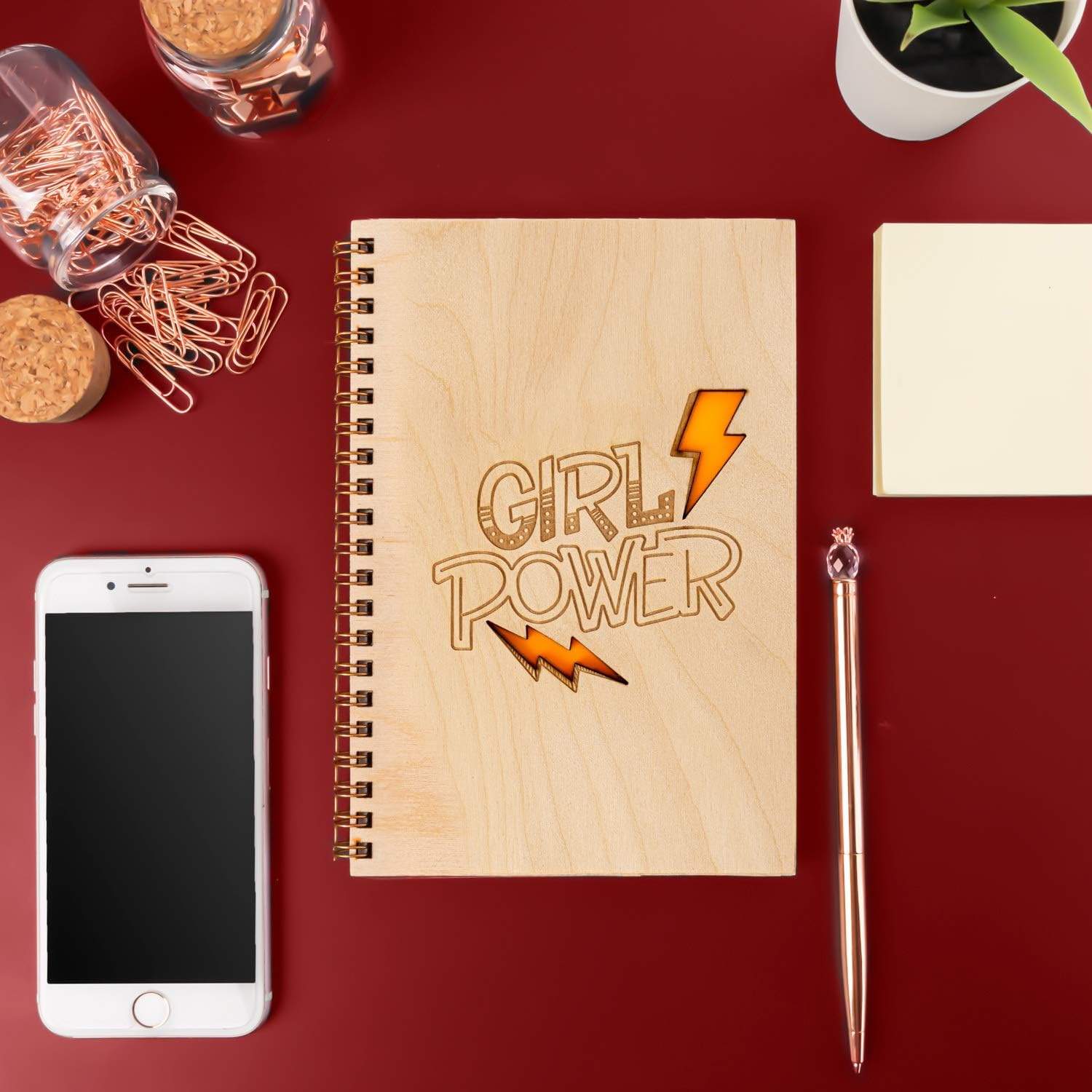 Power Ahşap Kapaklı Defter