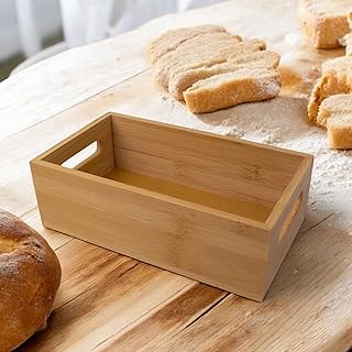 Bambu Ekmeklik, Bambu Ekmek Sunum Sepeti, Bambu Ekmek Sunum Kutusu 25x14x8 cm