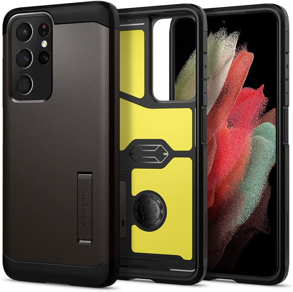 Galaxy S21 Ultra Kılıf Tough Armor Gunmetal - ACS02355