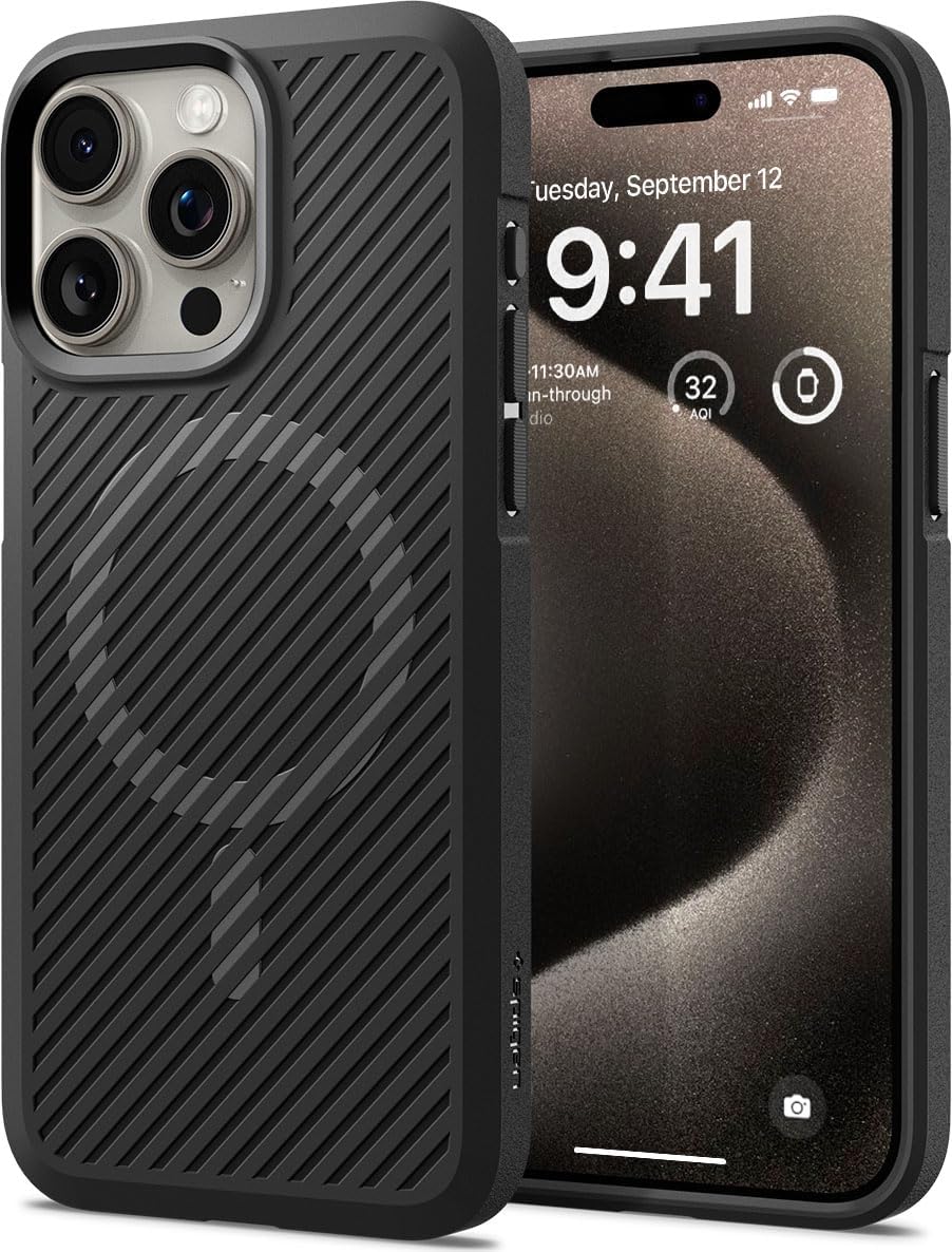 iPhone 15 Pro Max Kılıf Core Armor MagFit MagSafe özellikli Matte Black - ACS06442