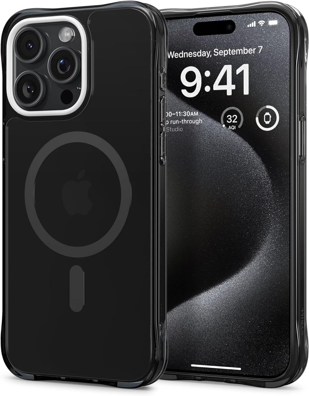 Spigen Ciel By Cyrill Iphone 15 Pro Kılıf Ultra Sheer Mag Magsafe Özellikli, Acs06765, Siyah