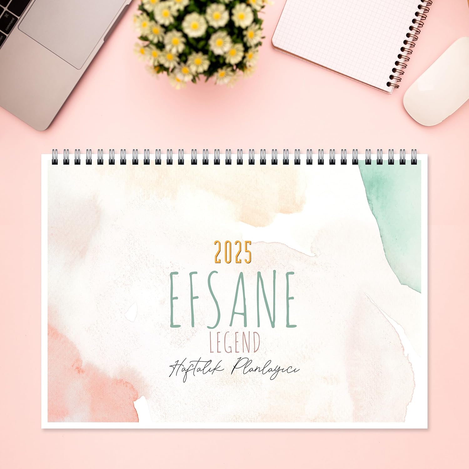 planlayıcı 2025 Takvim A4 Ebat 53 Haftalık Planlayıcı Efsane 21x29,7 cm