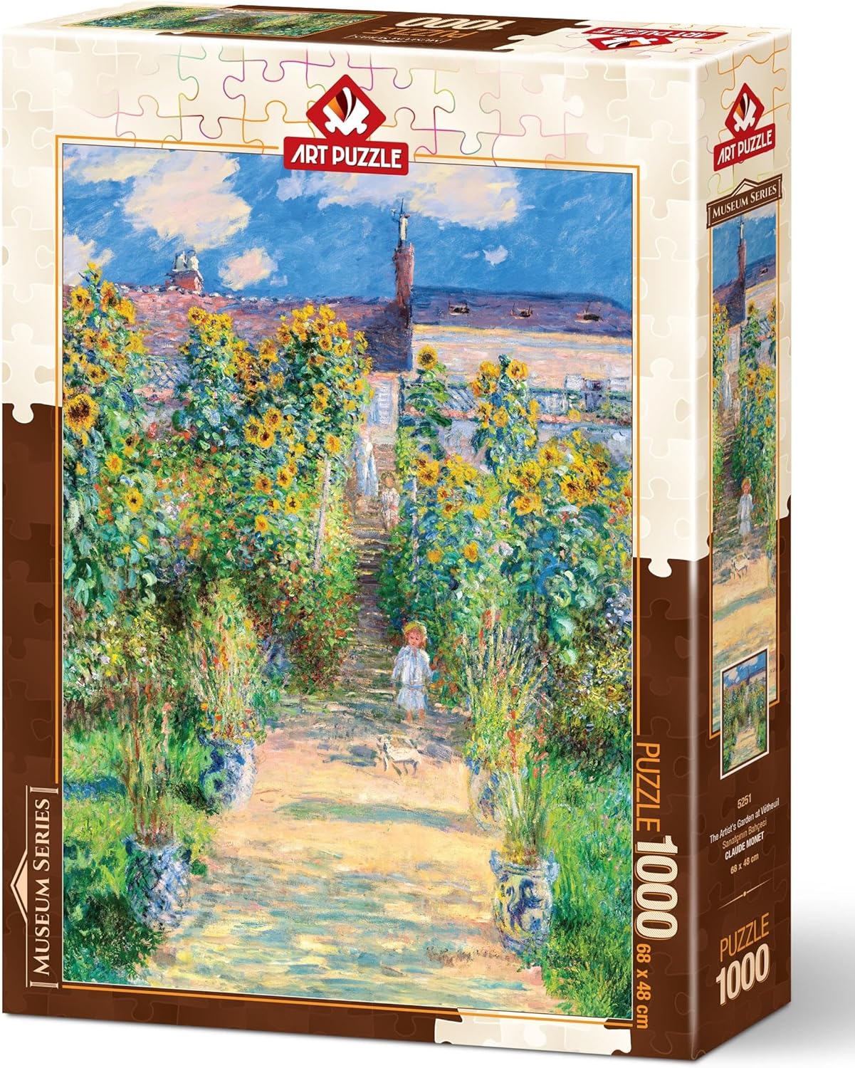 Puzzle Sanatçının Bahçesi, Claude Monet 1000 Parça Puzzle