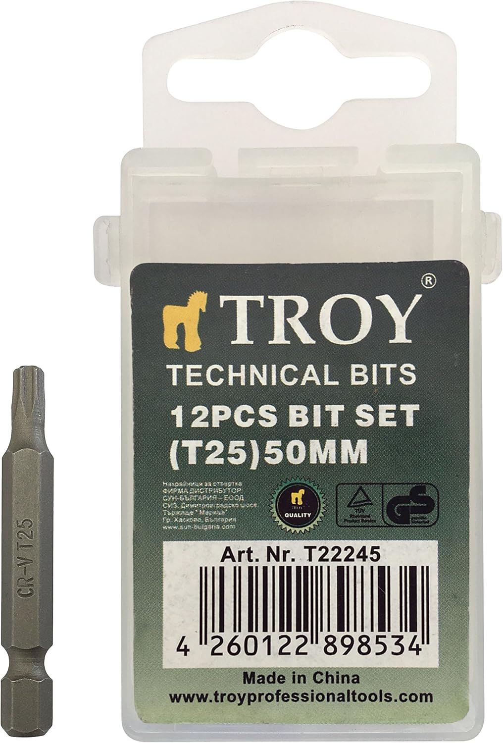 T 22245 Torx Bits Uç Seti, T25 X 50 Mm