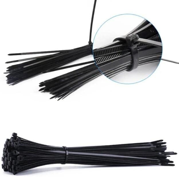 Çetsan 3,6x200 Siyah 20cm Kablo Bağı Plastik Cırt Kelepçe Toplayıcı-100 Adet