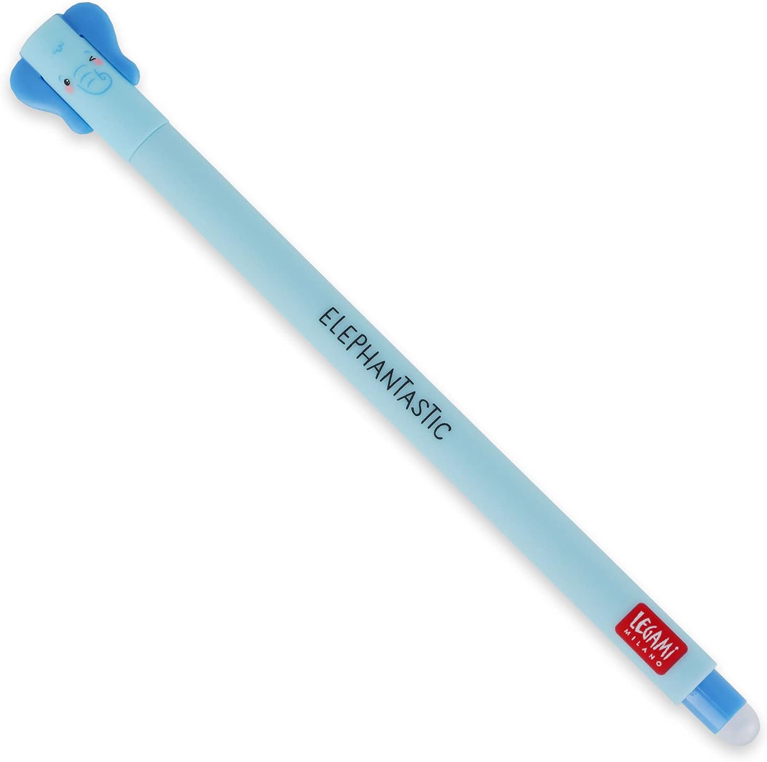 - Silinebilir jel kalem, folyo kullanmadan mürekkebi çıkarmak için uçta küre - Termosensible mavi mürekkep, uç çapı 0,7 mm - Fil teması, EP0018