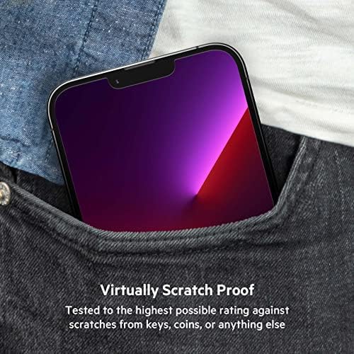 iPhone 14 Plus, iPhone 13 Pro Max 2'li Paket Ekran Koruyucu TemperedGlass, Dahil Edilen Kılavuz Çıkartmalarıyla Kolay Uygulama Kabarcıksız