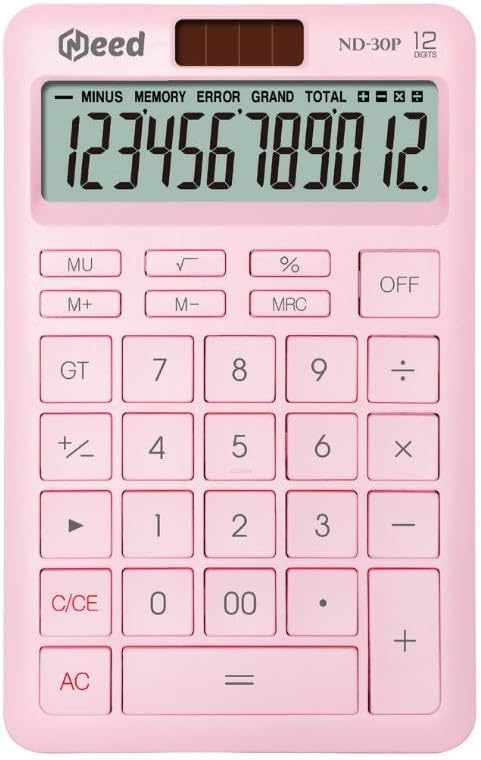 ND-30P Pastel Pembe Hesap Makinesi