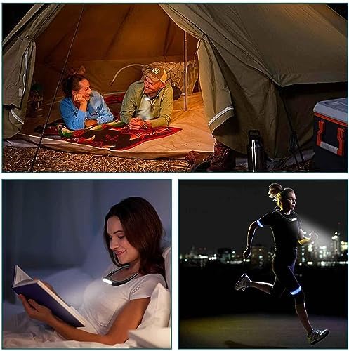 için Uygundur Kamp, Makyaj Yürüyüş, Örgü, Gece Koşusu, Bakım, Onarım, Renk Modu, 3 farklı Bükülebilir Kollara, Masa Lambası, Ayarlanabilir Parlaklık Işığı, Şarjlı, Yatak Kitap Okuma Lambası, LED Boyun Yeni