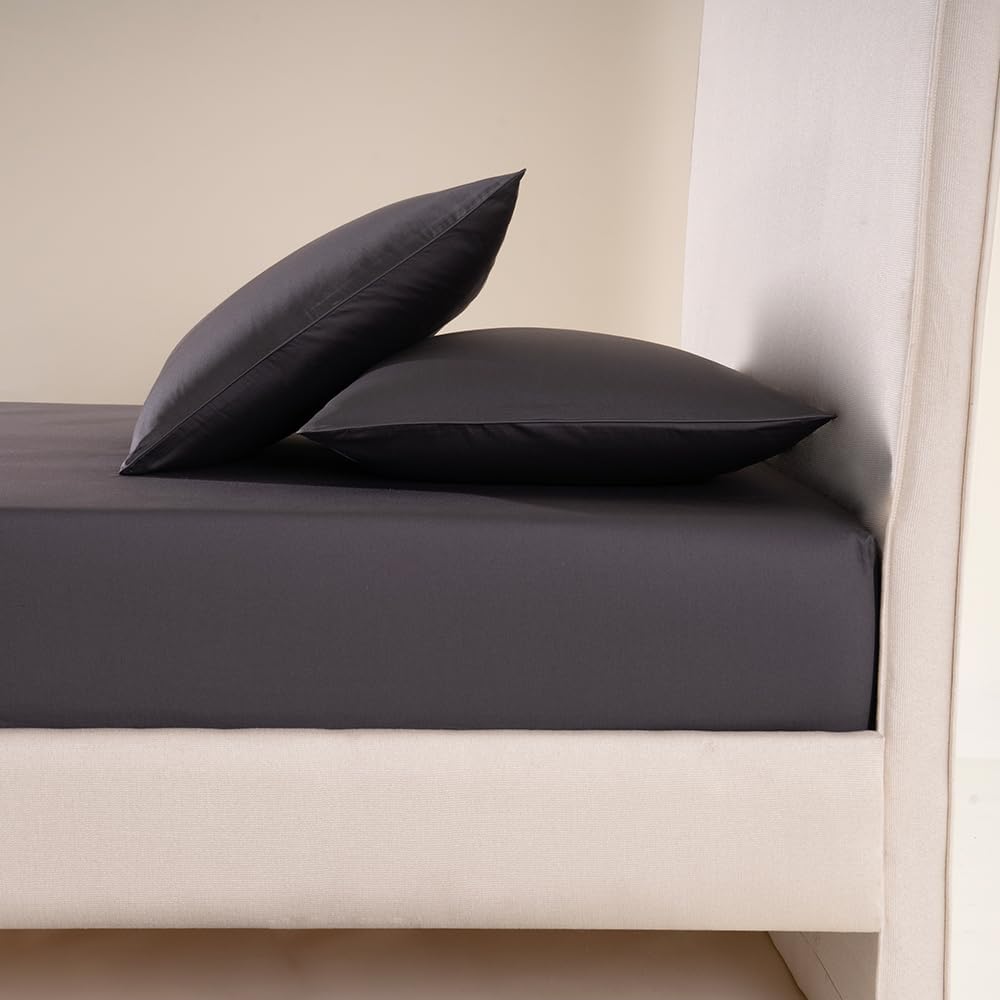 Bedroom Lia Lastikli Çarşaf Seti Antrasit 100x200 (Ek 35 cm)