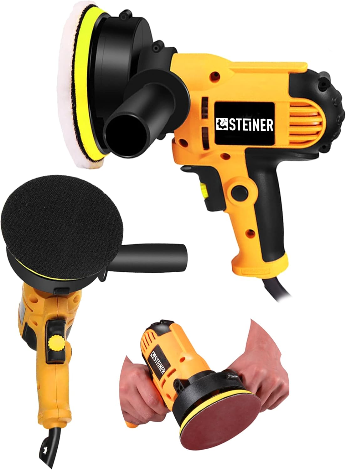 Alman 1200 Watt Profesyonel 6 Kademe Devir Ayarlı Pasta Cila Polisaj Makinesi
