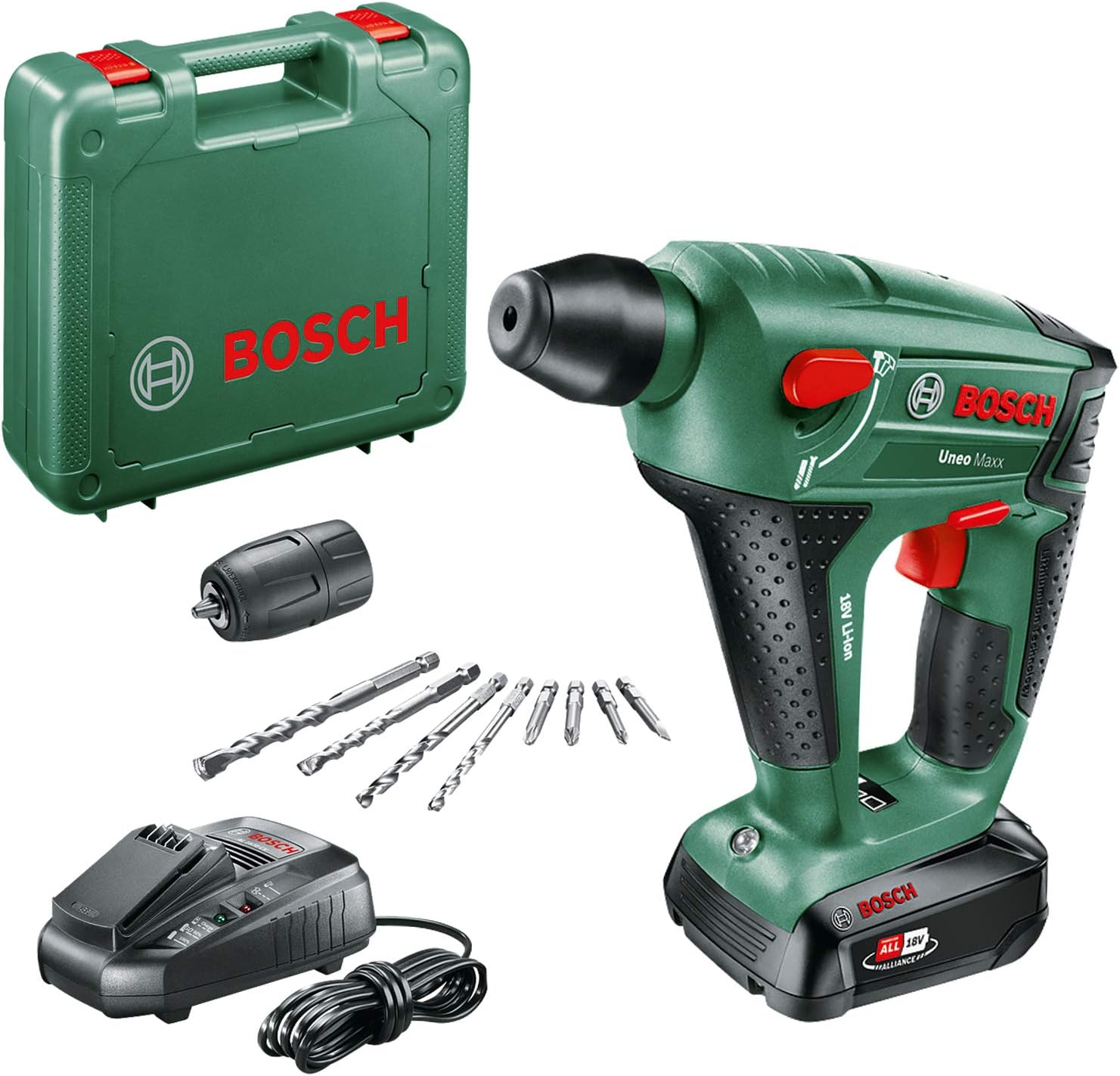 Akülü Kırıcı/Deliçi Uneo Maxx (Akü, 18 Volt Sistemi, Çanta Içinde