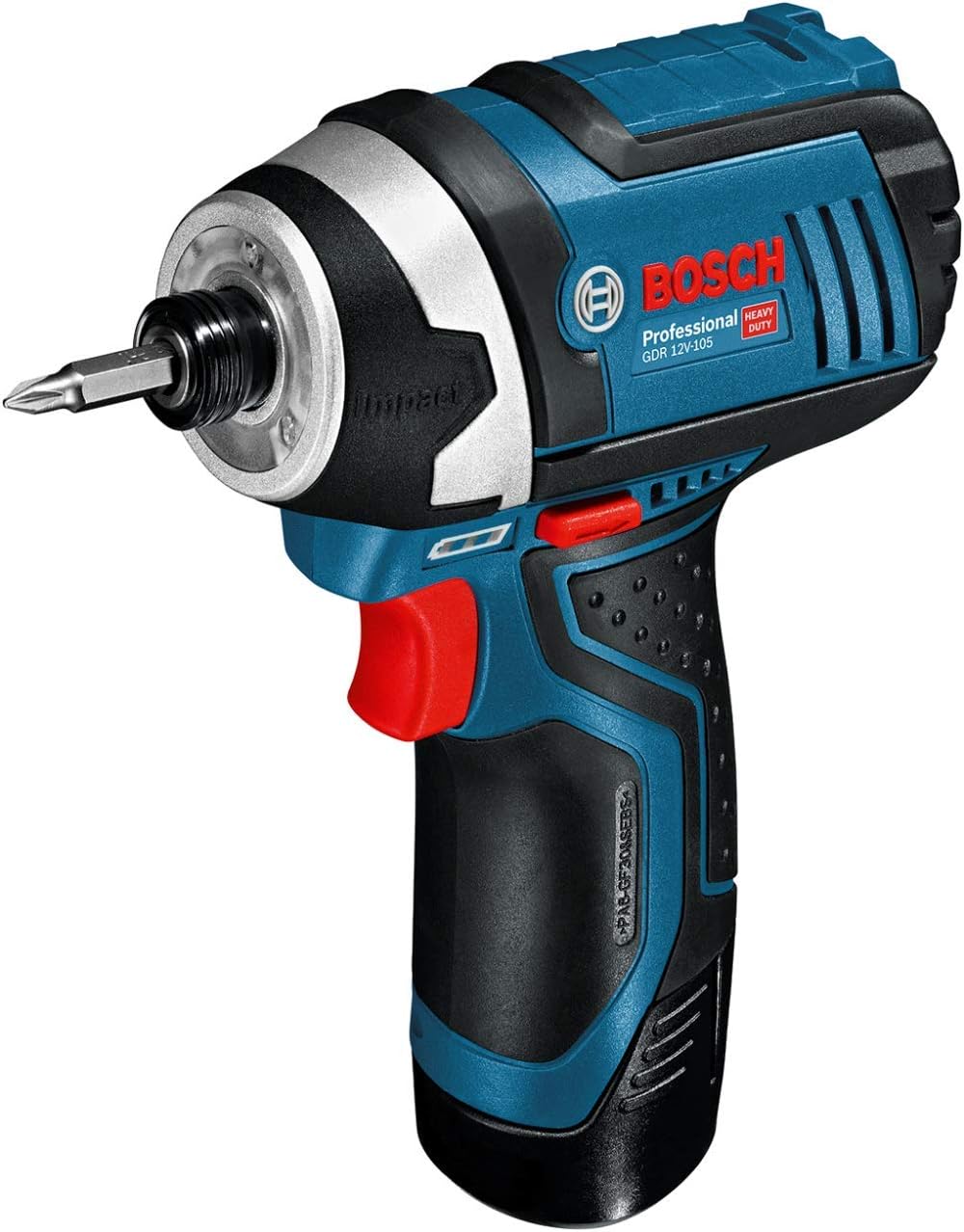 Professional GDR 12V-105 Akülü Darbeli Somun Sıkma (12 Volt, 2 x 2,0 Ah Akü, Şarj Cihazı, Karton Kutuda, 105 Nm maks. tork, 1/4" altıgen uç girişi)