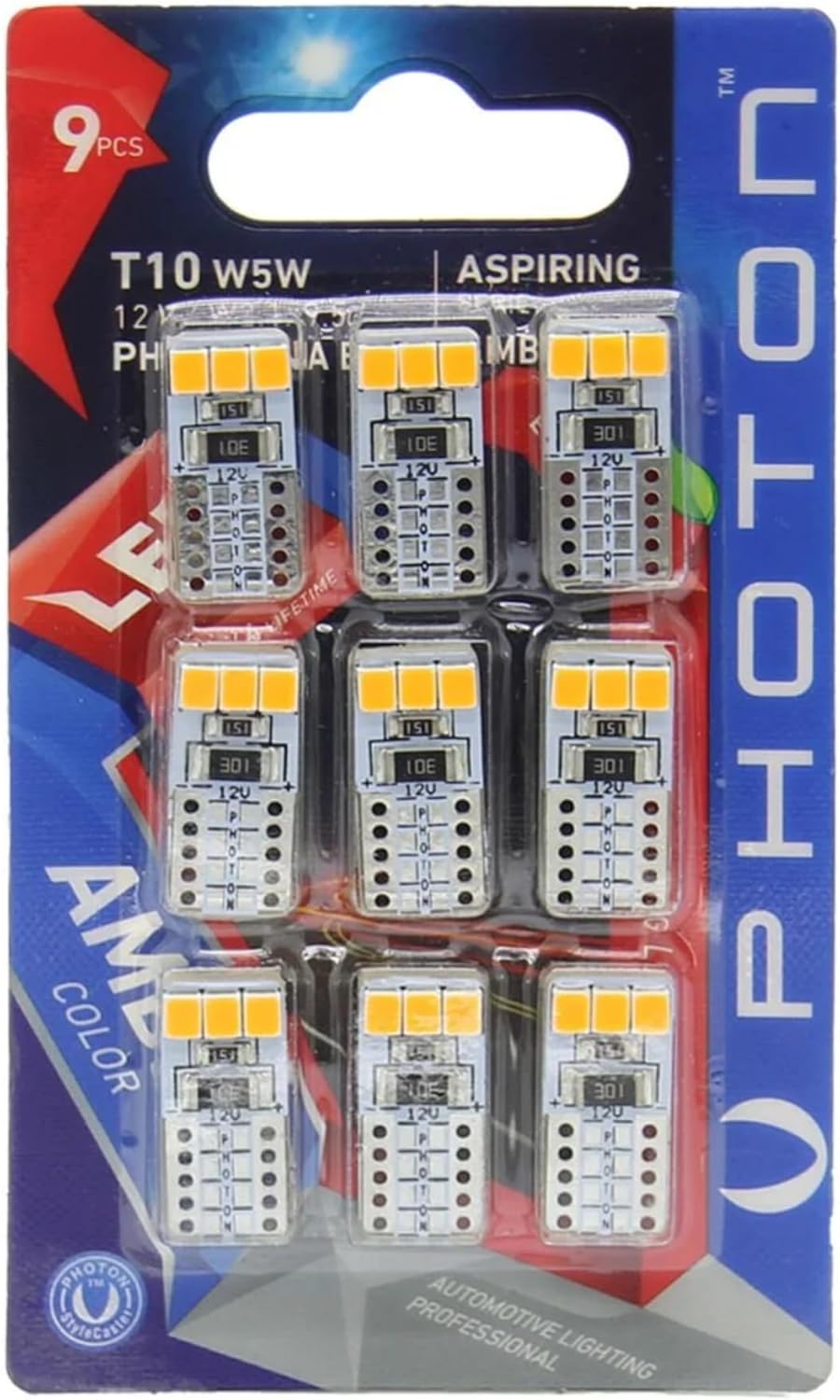 T10 W5W Turuncu Led 9 adet