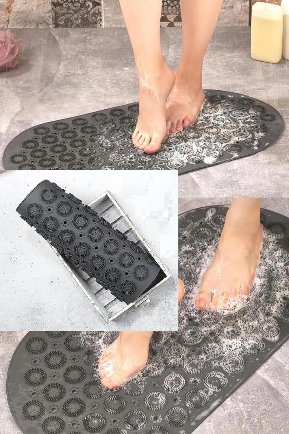 Life Kaydırmaz Vantuzlu Silikon Banyo Paspası MIT1069