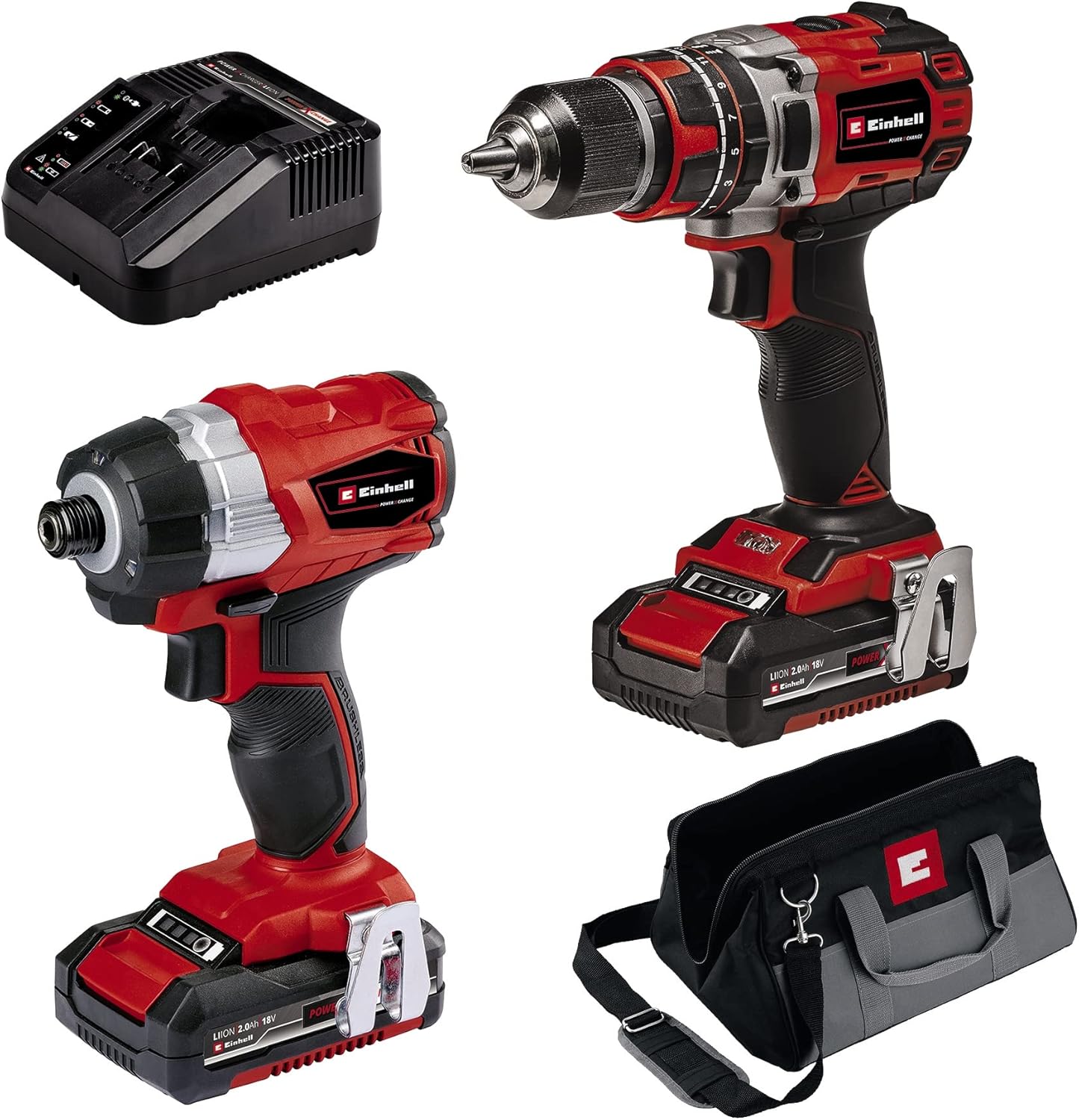 TP-18V Twin Pack BL, Akülü Darbeli Vidalama Set