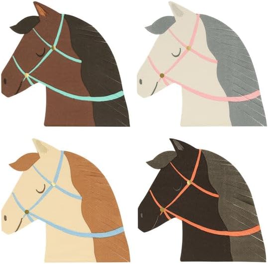 Meri - Horse Napkins - At Peçeteler (x16)