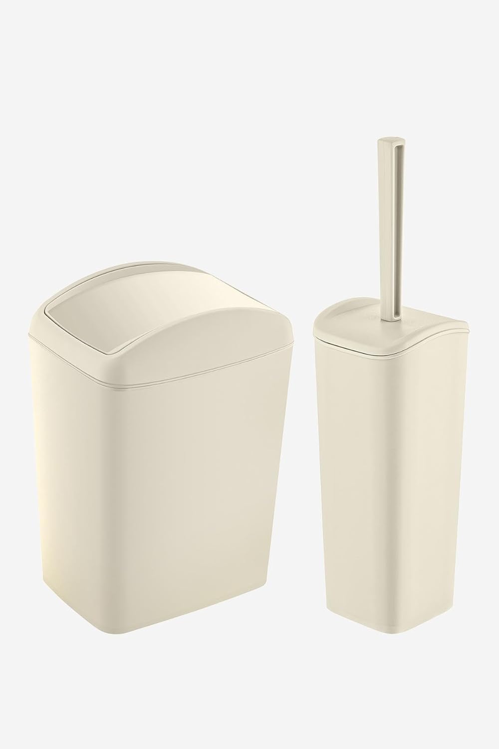 Soft Çöp Kovası Ve Wc Fırçası Latte