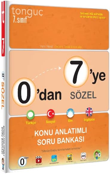 0&apos;Dan 7&apos;Ye Sözel Konu Anlatımlı Soru Bankası