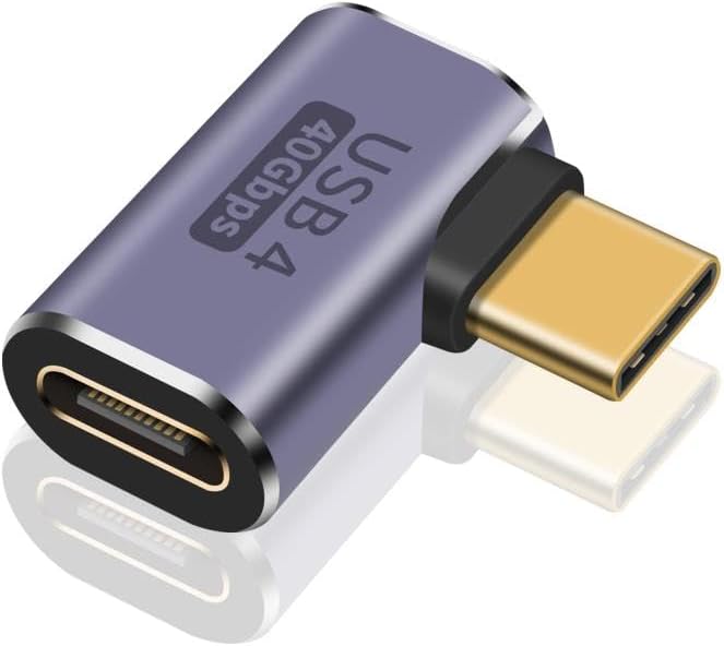 derece type-c çevirici 90 derece typec çevirici usb 4 40 mbps dik typec çevirici