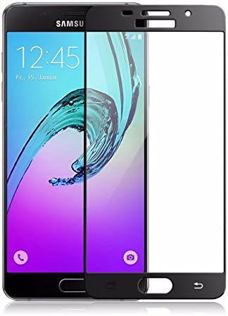 Galaxy A3 2017 Uyumlu Full Kaplayan Temperli 5D Ekran Koruyucu Cam (Siyah)