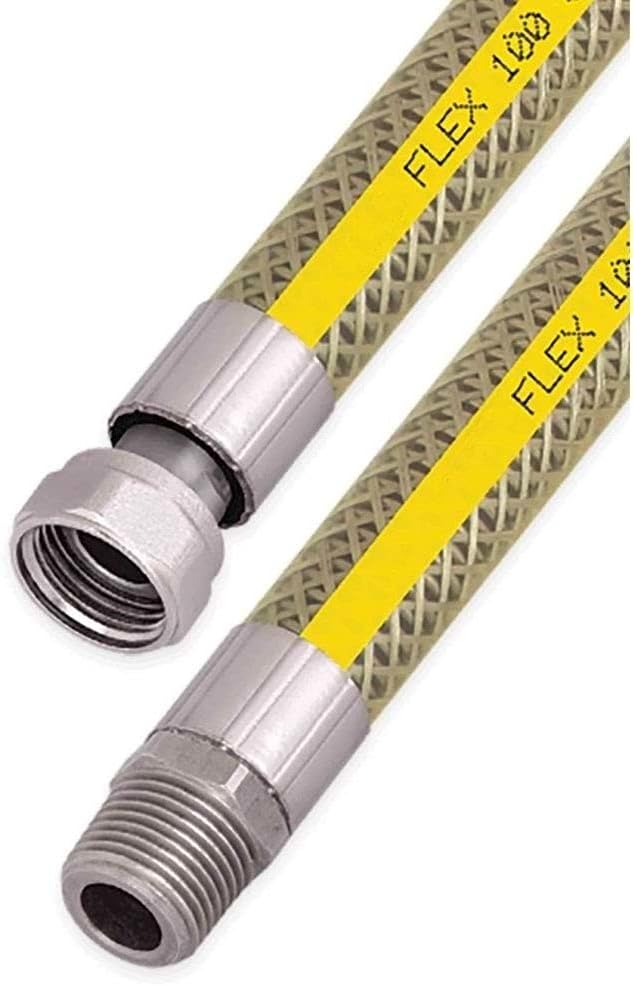 Ocak Fırın Doğalgaz Bağlantı Fleksi Extra Korumalı Hortum 2 Metre