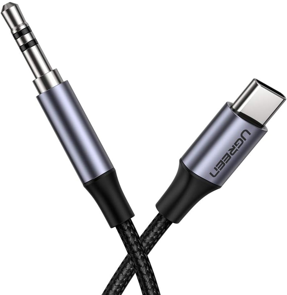 USB Type-C 3.5mm Aux Ses Kablosu, Gümüş