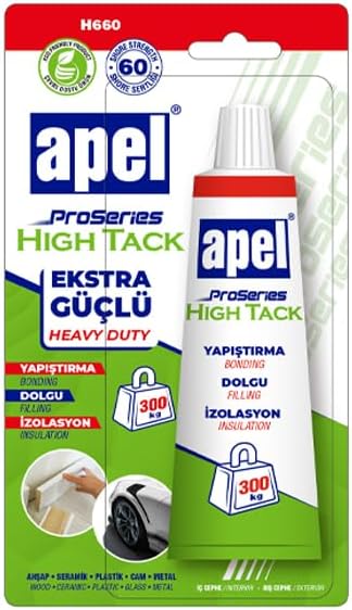 Apel Proseries High Tack Korniş Montaj Silikonu Ultra Hızlı Güçlü Yapıştırıcı Beyaz 75 ML