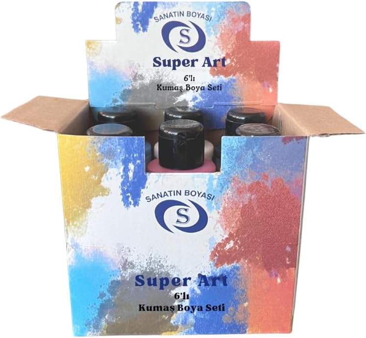 Akrilik Kumaş Boya Seti 6&apos;lı 6x50 mL