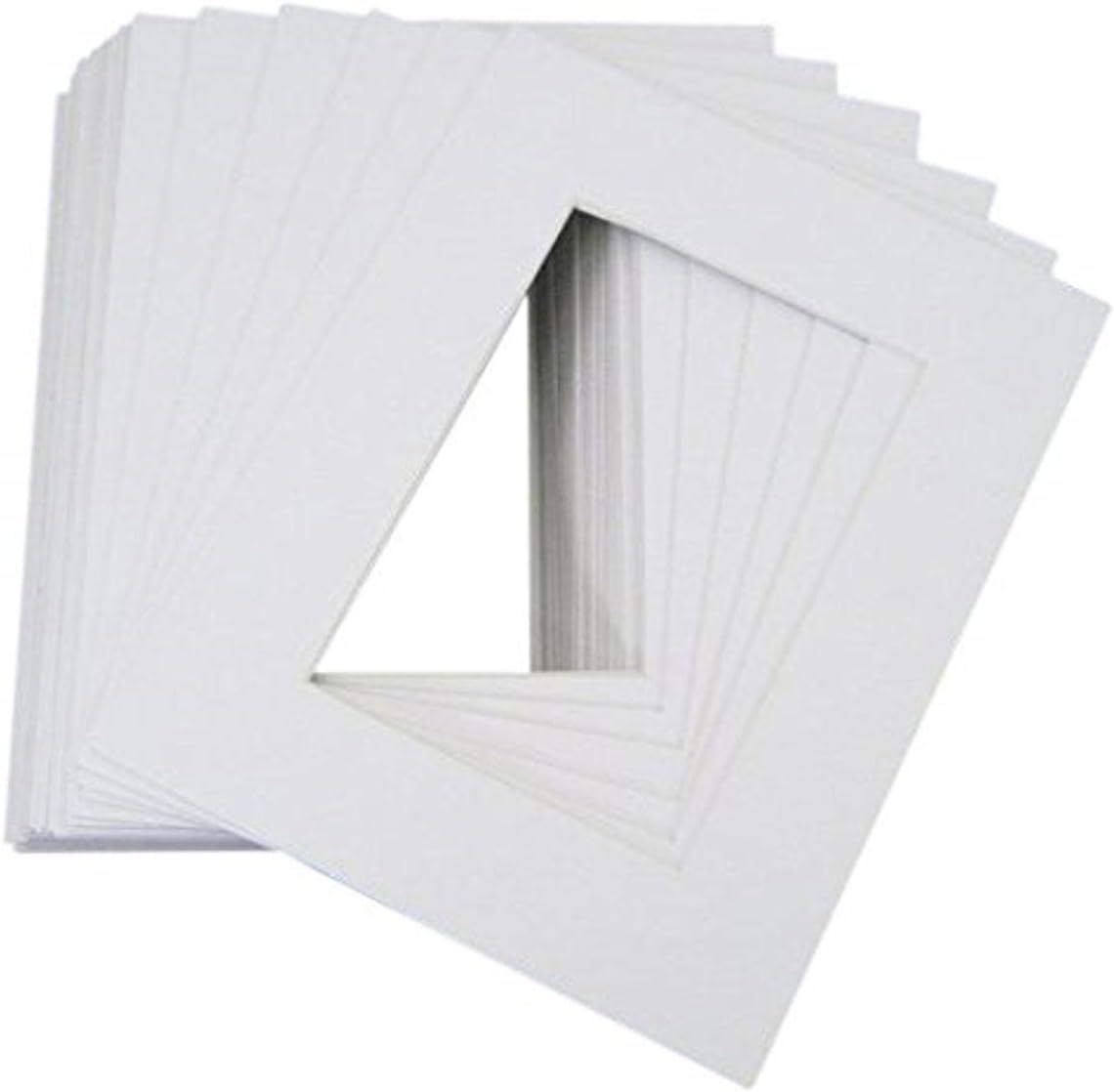 adet 8 x 10 Beyaz Resim mat mat beyaz Core Schraegschnitt için 5 x 7 foto + arka taraf + toz torbası