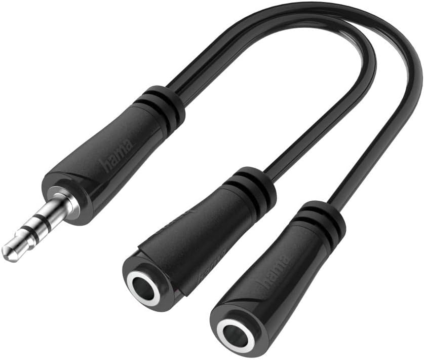 3.5mm Stereo Fiş - 2x3.5mm Soket Stereo