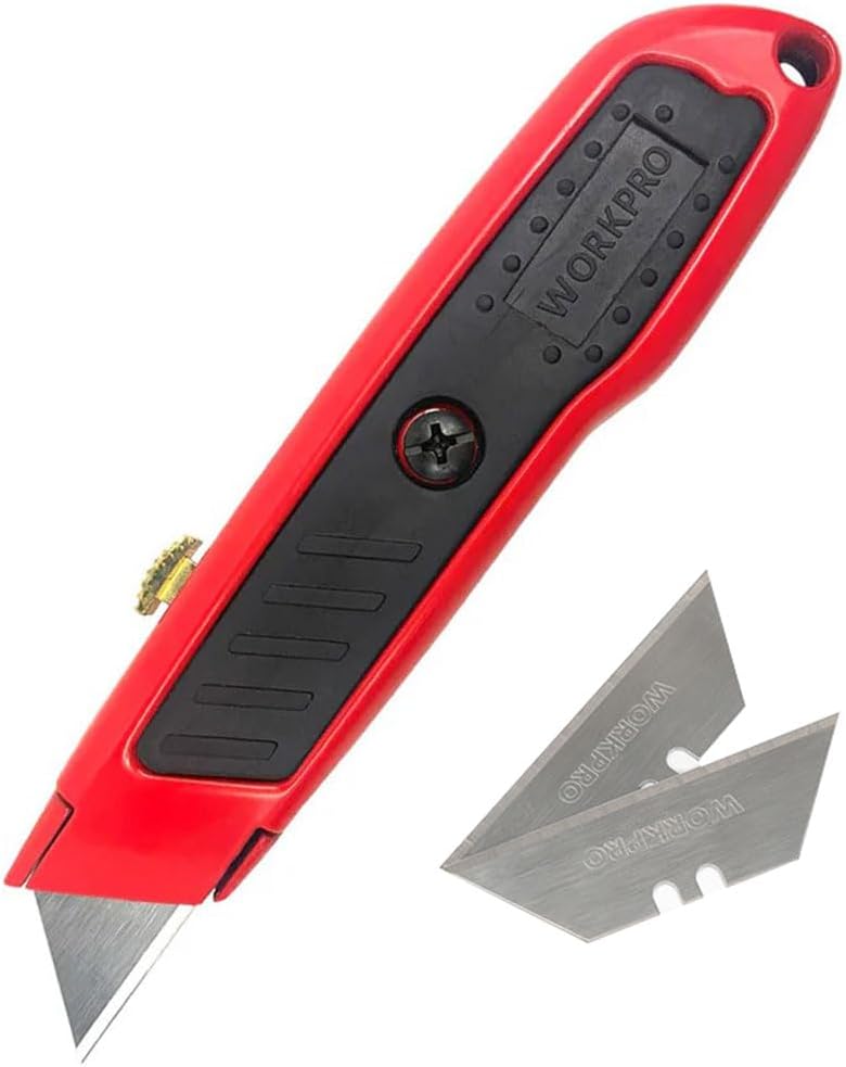 WP213005 Alüminyum Gövde Geri Çekilebilir Rötuş Maket Bıçağı + 3 Adet Yedek Bıçak