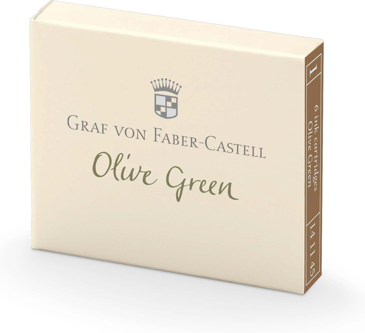 von Faber-Castell Dolma Kalem Kartuşu 6&apos;lı Zeytin Yeşili