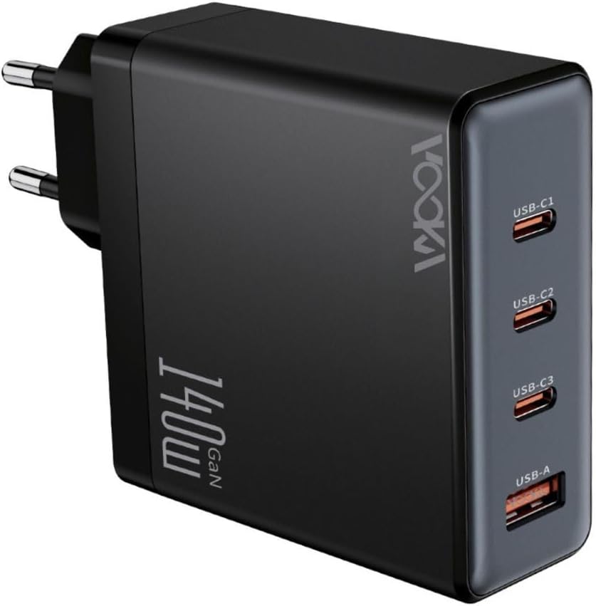 140W Şarj Adaptör Telefon Macbook Laptop Destekli 3 Type-C + 1 Usb 140W Gan Turbo Hızlı Şarj