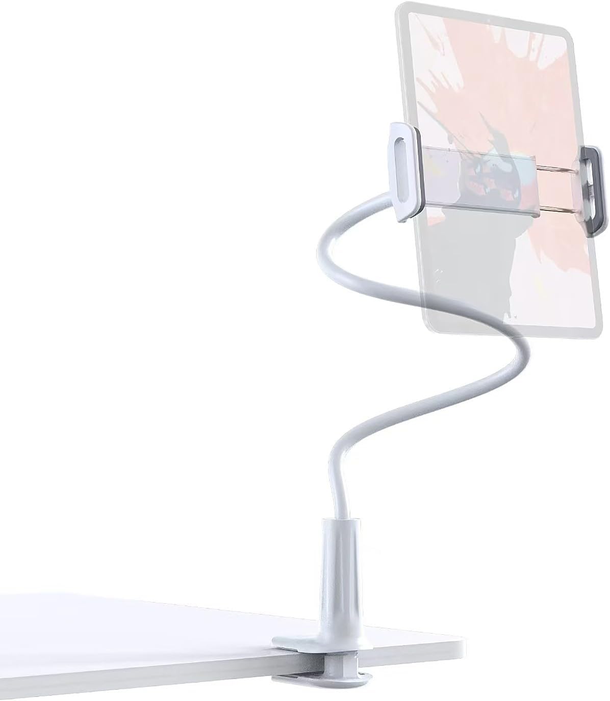 70 CM Akrobat Esnek Tablet ve Telefon Tutucu Stand Beyaz